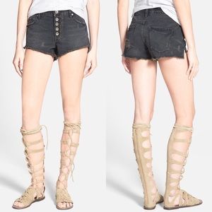 Free People Runaway Slouch Cutoffs Shorts Size 28